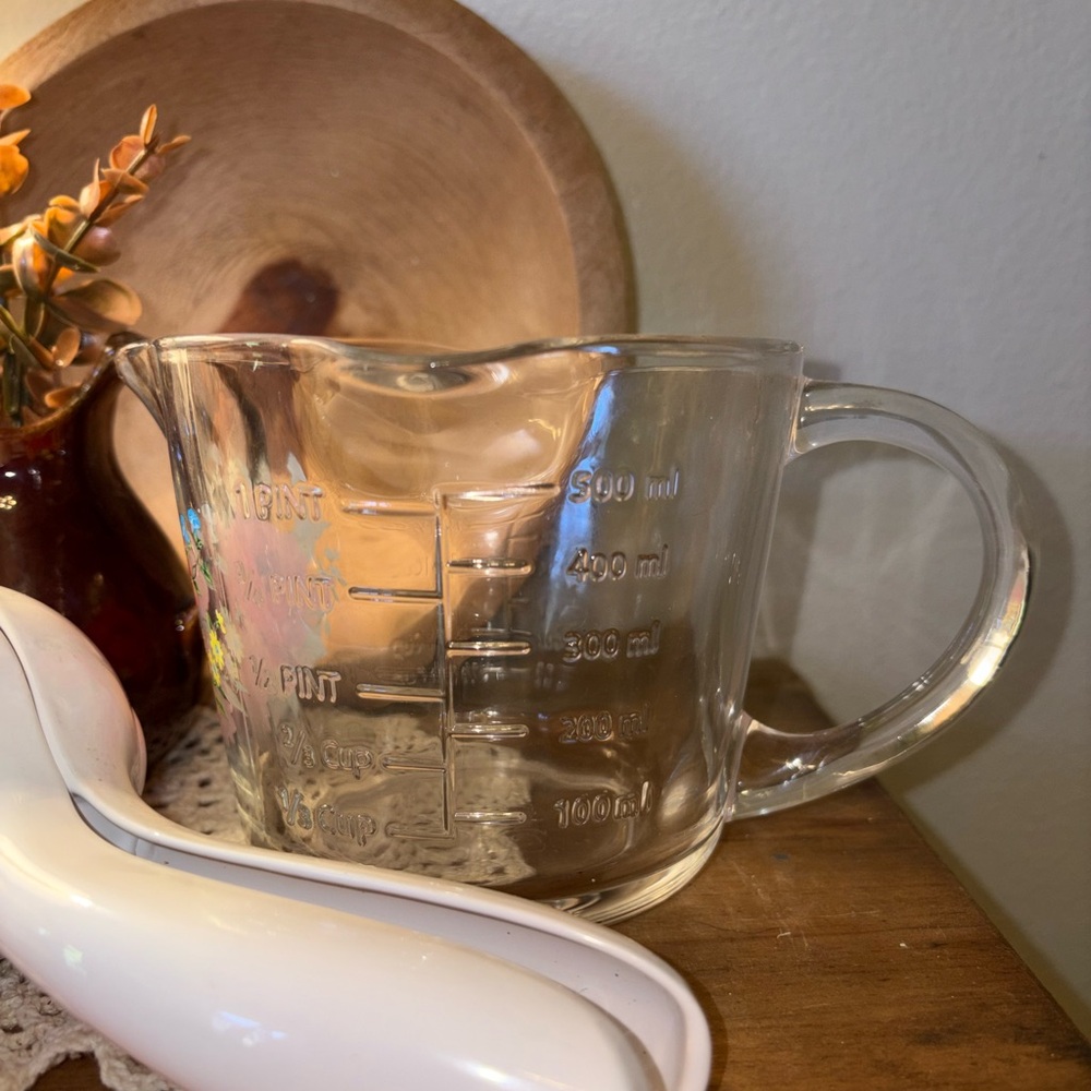 The Pioneer Woman Floral Measuring Cup and White Spoon Set - Picture 2 of 6